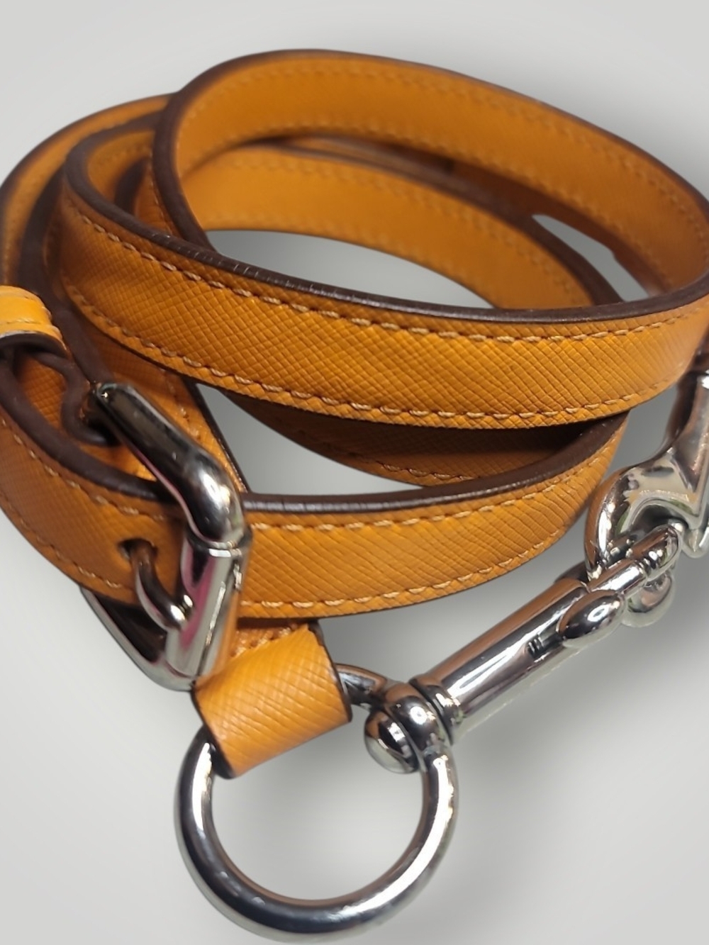 Coach Orange Leather Crossbody Strap Good Condition